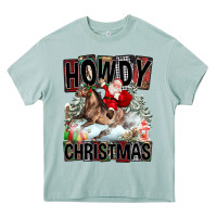 Arona Howdy Christmas Rodeo Santa Heavy Core Tee - FaDigitalArtStudio