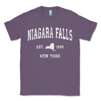 Lavender niagara falls new york ny vintage athletic sports design t shirt Classic Tee - linhVisuals