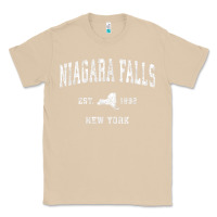 Mushroom niagara falls new york ny vintage athletic sports design t shirt Classic Tee - linhVisuals