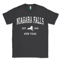 Smoke niagara falls new york ny vintage athletic sports design t shirt Classic Tee - linhVisuals