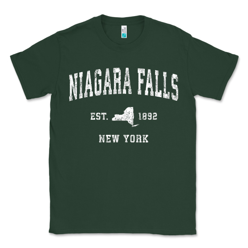 Niagara Falls New York Ny Vintage Athletic Sports Design T Shirt Classic Tee by linhVisuals | Teevron