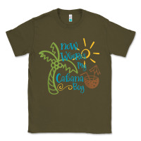 Army Green now where's my cabana boy, beach palm tree coconut t shirt Classic Tee - linhVisuals