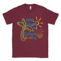 Burgundy now where's my cabana boy, beach palm tree coconut t shirt Classic Tee - linhVisuals