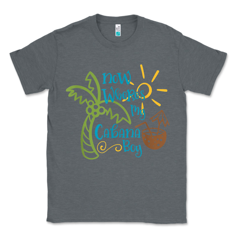 Now Where's My Cabana Boy, Beach Palm Tree Coconut T Shirt Classic Tee by linhVisuals | Teevron