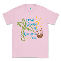 Bubblegum Pink now where's my cabana boy, beach palm tree coconut t shirt Classic Tee - linhVisuals