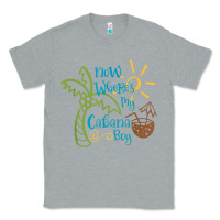 Heather Grey now where's my cabana boy, beach palm tree coconut t shirt Classic Tee - linhVisuals
