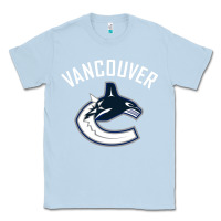 Dusty Blue canucks white Classic Tee - linhVisuals