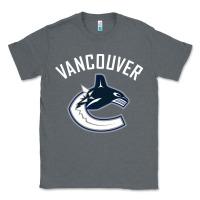 Charcoal Heather canucks white Classic Tee - linhVisuals