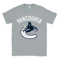 Heather Grey canucks white Classic Tee - linhVisuals