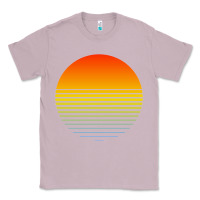 Lilac retro sunset Classic Tee - linhVisuals