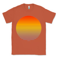 Copper retro sunset Classic Tee - linhVisuals