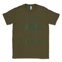 Army Green funny not emu sed emu   not amused ostrich bird Classic Tee - linhVisuals