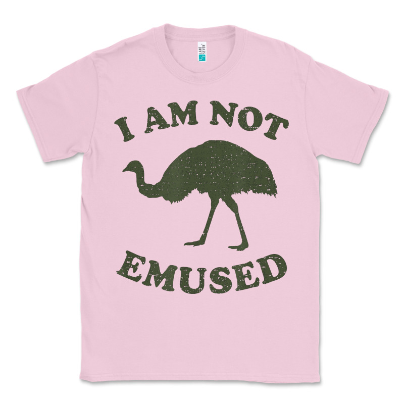 Funny Not Emu Sed Emu   Not Amused Ostrich Bird Classic Tee by linhVisuals | Teevron