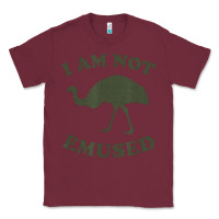 Burgundy funny not emu sed emu   not amused ostrich bird Classic Tee - linhVisuals