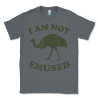 Charcoal Heather funny not emu sed emu   not amused ostrich bird Classic Tee - linhVisuals
