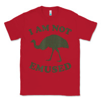 Red funny not emu sed emu   not amused ostrich bird Classic Tee - linhVisuals