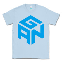 Dusty Blue gancube Classic Tee - linhVisuals