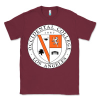 Burgundy Occidental College Classic Tee - linhVisuals