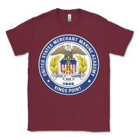 Burgundy United States Merchant Marine Academy Classic Tee - linhVisuals