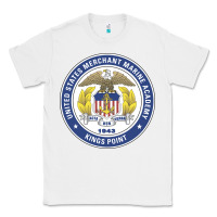 White United States Merchant Marine Academy Classic Tee - linhVisuals