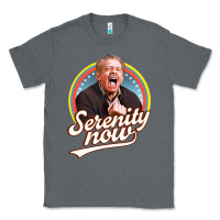 Charcoal Heather serenity later serenity now Classic Tee - linhVisuals