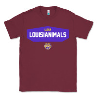 Burgundy lsu louisianimals Classic Tee - linhVisuals