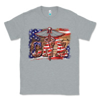Patriotic Nurse Certified Nurse  Assistant Medilcal Symbol  Background Classic Tee | Teevron