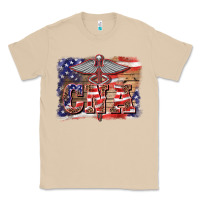Mushroom patriotic nurse certified nurse  assistant medilcal symbol  background Classic Tee - BarkalooDesign