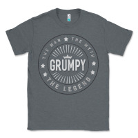 Charcoal Heather graphic 365 grumpy the legend men funny gift Classic Tee - linhVisuals