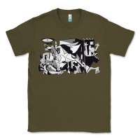 Army Green guernica artwork Classic Tee - linhVisuals