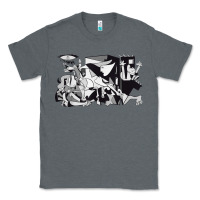 Charcoal Heather guernica artwork Classic Tee - linhVisuals