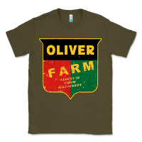 Army Green oliver farm Classic Tee - linhVisuals