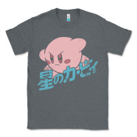 Charcoal Heather kirby kanji Classic Tee - linhVisuals