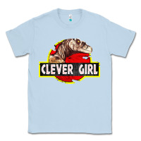 Dusty Blue clever girl Classic Tee - linhVisuals