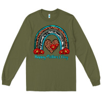 Army Green happy mother's day rainbow Long Sleeve Tee - Artiststas