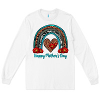 White happy mother's day rainbow Long Sleeve Tee - Artiststas