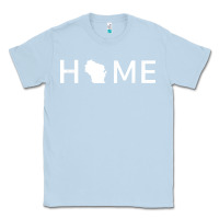 Dusty Blue home in wisconsin love u.s Classic Tee - linhVisuals