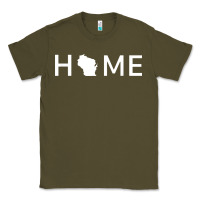 Army Green home in wisconsin love u.s Classic Tee - linhVisuals