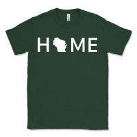 Sports Green home in wisconsin love u.s Classic Tee - linhVisuals
