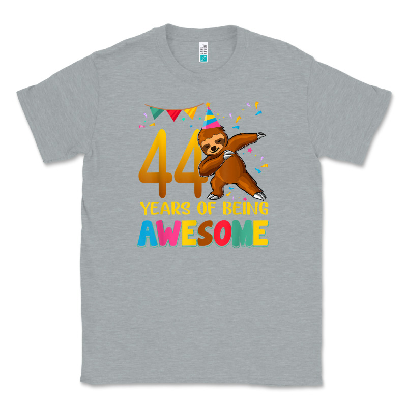 44 Years Old Birthday Sloth Dabbing 44th Birthday Sloth Classic Tee by linhVisuals | Teevron