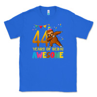 True Royal 44 years old birthday sloth dabbing 44th birthday sloth Classic Tee - linhVisuals