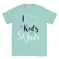 Seafoam i love and heart the kids of st jude shirt for runners Classic Tee - linhVisuals