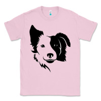 Bubblegum Pink dog, collie, dogs, collies, border collies, puppy, sheepdog Classic Tee - linhVisuals