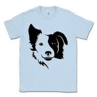 Dusty Blue dog, collie, dogs, collies, border collies, puppy, sheepdog Classic Tee - linhVisuals