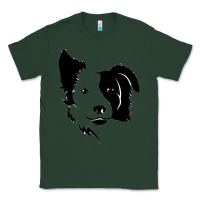 Sports Green dog, collie, dogs, collies, border collies, puppy, sheepdog Classic Tee - linhVisuals