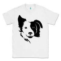 White dog, collie, dogs, collies, border collies, puppy, sheepdog Classic Tee - linhVisuals