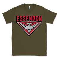 Army Green essendon fc Classic Tee - linhVisuals