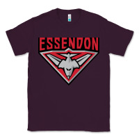Plum essendon fc Classic Tee - linhVisuals