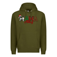 Army Green mama claus Premium Hoodie - BarkalooDesign