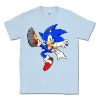 Dusty Blue Söniĉ Kids Classic Tee - linhVisuals